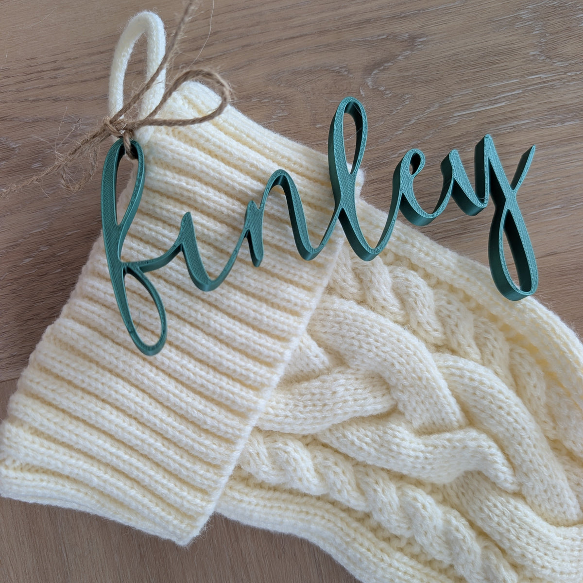 personalised stocking and Santa sack gift tags