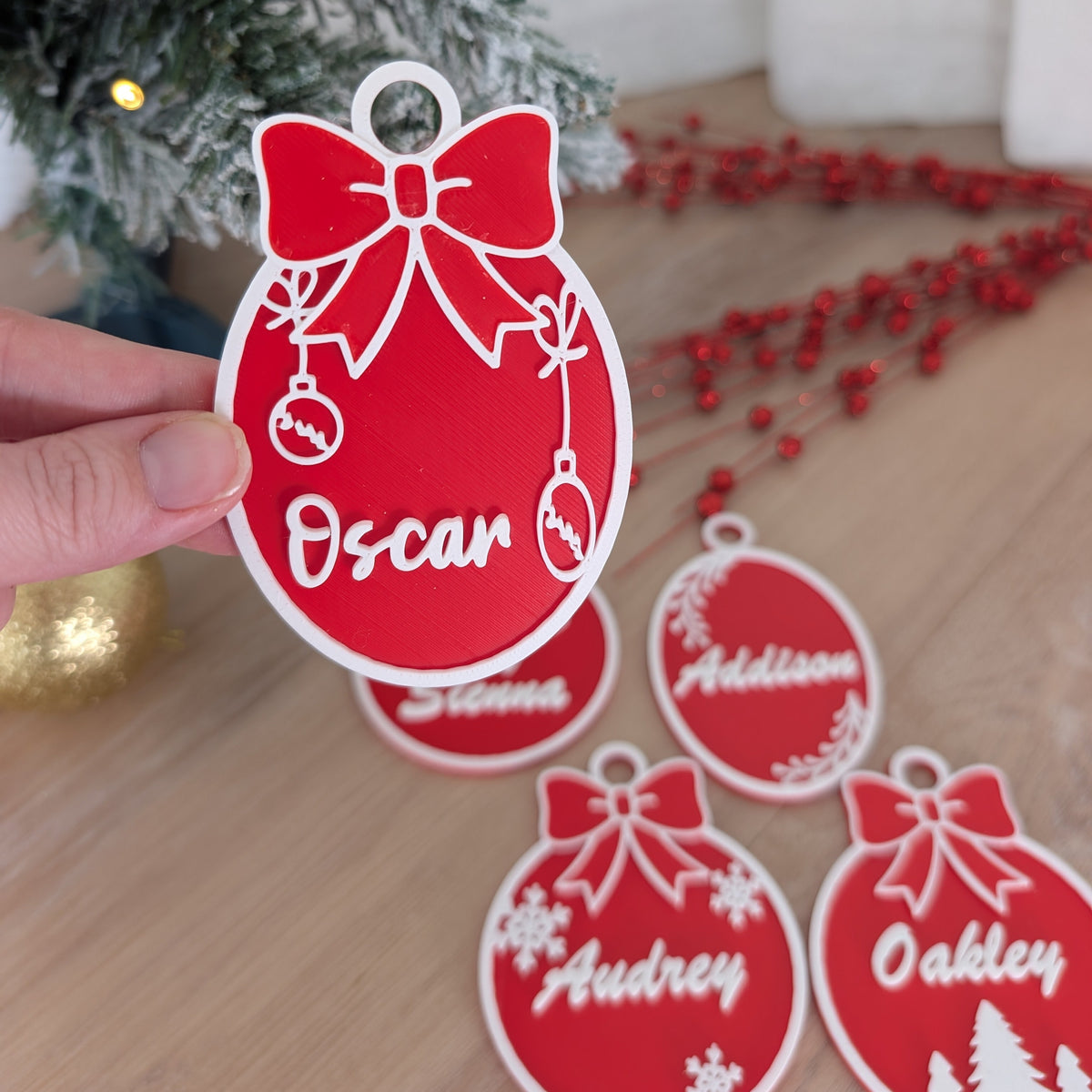 Personalised Christmas Bauble Ornaments